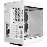 HYTE Y60 Modern Aesthetic Dual Chamber Panoramic Tempered Glass Mid-Tower ATX Computer Gaming Case with PCIE 4.0 Riser Cable Included, Snow White - Image 4