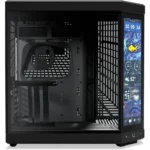 HYTE Y70 Touch Dual Chamber ATX Mid Tower Modern Aesthetic Computer Gaming Case with Integrated 4K LCD Touchscreen - Pitch Black - Image 4