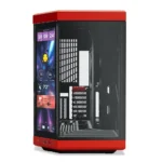 HYTE Y70 Touch Dual Chamber ATX Mid Tower Modern Aesthetic Computer Gaming Case with Integrated 4K LCD Touchscreen - Cherry - Image 2