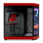 HYTE Y70 Touch Dual Chamber ATX Mid Tower Modern Aesthetic Computer Gaming Case with Integrated 4K LCD Touchscreen - Cherry - Image 3