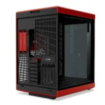 HYTE Y70 Touch Dual Chamber ATX Mid Tower Modern Aesthetic Computer Gaming Case with Integrated 4K LCD Touchscreen - Cherry - Image 5