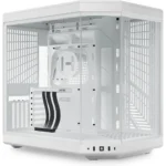 HYTE Y70 Upgraded Modern Aesthetic Dual Chamber Panoramic Tempered Glass Mid-Tower ATX Computer Gaming Case with PCIE 4.0 Riser Cable Included, Snow White