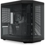 HYTE Y70 Upgraded Modern Aesthetic Dual Chamber Panoramic Tempered Glass Mid-Tower ATX Computer Gaming Case with PCIE 4.0 Riser Cable Included, Pitch Black