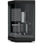 HYTE Y70 Upgraded Modern Aesthetic Dual Chamber Panoramic Tempered Glass Mid-Tower ATX Computer Gaming Case with PCIE 4.0 Riser Cable Included, Pitch Black - Image 2