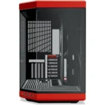 HYTE Y70 Upgraded Modern Aesthetic Dual Chamber Panoramic Tempered Glass Mid-Tower ATX Computer Gaming Case with PCIE 4.0 Riser Cable Included, Black Cherry - Image 2