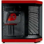 HYTE Y70 Upgraded Modern Aesthetic Dual Chamber Panoramic Tempered Glass Mid-Tower ATX Computer Gaming Case with PCIE 4.0 Riser Cable Included, Black Cherry - Image 3