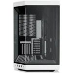 HYTE Y70 Upgraded Modern Aesthetic Dual Chamber Panoramic Tempered Glass Mid-Tower ATX Computer Gaming Case with PCIE 4.0 Riser Cable Included, Panda - Image 2