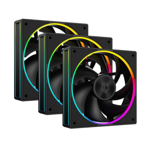 ID-COOLING AF-127-K-TRIO 120mm Case Fan ARGB CPU Air Cooler Black