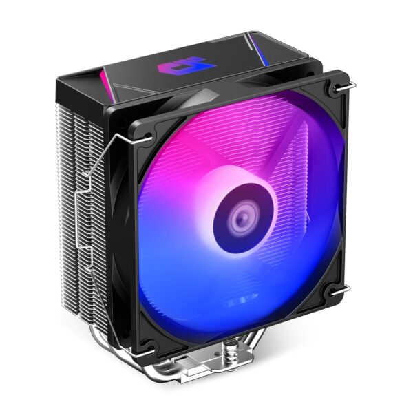 ID-COOLING BLITZ X4 RGB CPU Air Cooler, Vibrant Lighting Effects on Top Cover and Fan, 4 Heatpipes, 120x120x25mm PWM Fan, for Intel LGA1700/1150/1151/1155/1200; AMD AM4/AM5 (152mm in Height)