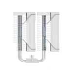 ID-COOLING FROZN A620 PRO SE ARGB SNOW - Dual-Tower Air CPU Cooler, 6×Ф6mm Heatpipes, Dual 120x120x25mm Quiet Fans, Intel LGA1700/1851/1200/115X; AMD AM4/AM5 (157mm in Height) - Image 4