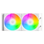 ID-COOLING FX240 INF ARGB 240mm AIO Liquid CPU Cooler w/ Infinity Mirror Display - White - Image 3