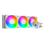 ID-COOLING FX360 INF ARGB 360mm AIO Liquid CPU Cooler w/ Infinity Mirror Display - White