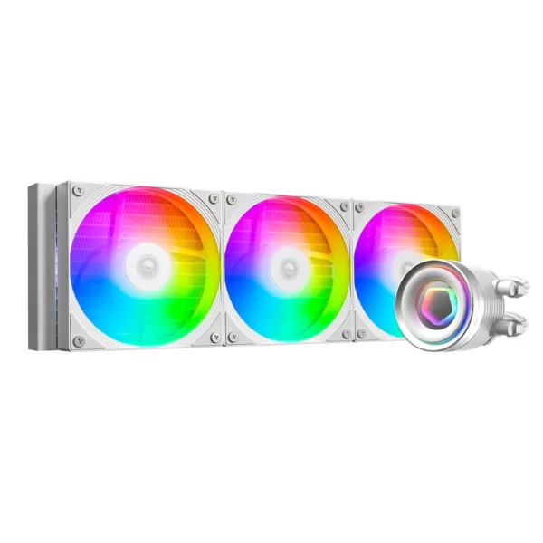 ID-COOLING FX360 INF ARGB 360mm AIO Liquid CPU Cooler w/ Infinity Mirror Display - White