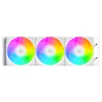 ID-COOLING FX360 INF ARGB 360mm AIO Liquid CPU Cooler w/ Infinity Mirror Display - White - Image 3