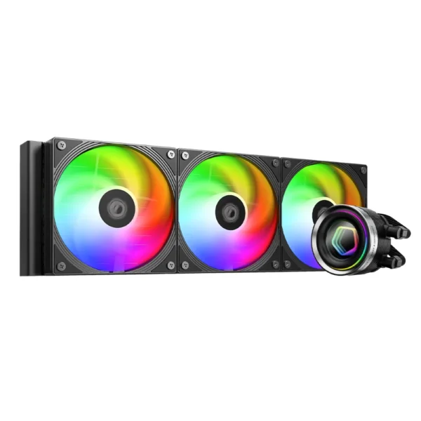 ID-COOLING FX360 INF ARGB 360mm AIO Liquid CPU Cooler w/ Infinity Mirror Display - Black