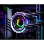 ID-COOLING FX360 INF ARGB 360mm AIO Liquid CPU Cooler w/ Infinity Mirror Display - Black - Image 7