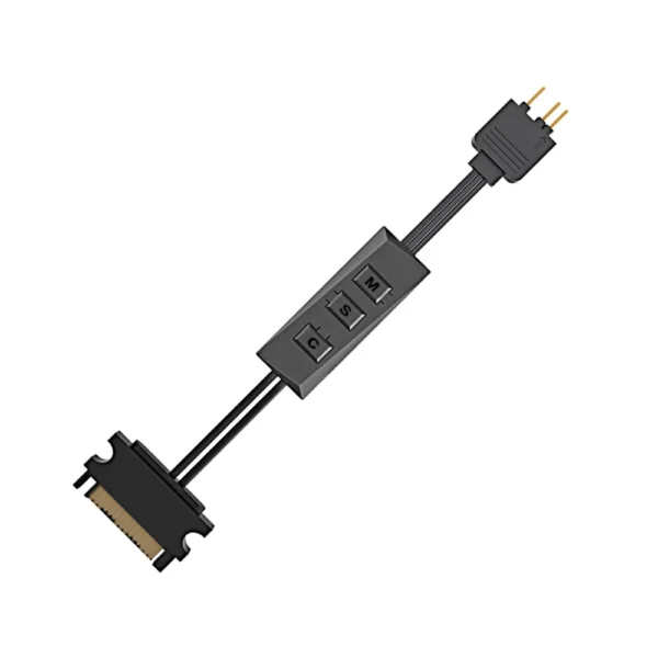 ID-COOLING RC-ARGB Controller Cable for PC Builds, Fans, CPU Coolers and LED Strips, 3-Pin Connector