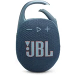 JBL CLIP5 Bluetooth Speaker, USB C Charging, IP67 Dustproof, Waterproof, App Compatible, Carabiner Structure, Passive Radiator Included, Portable - Blue - Image 5
