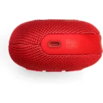 JBL CLIP5 Bluetooth Speaker, USB C Charging, IP67 Dustproof, Waterproof, App Compatible, Carabiner Structure, Passive Radiator Included, Portable - Red - Image 2