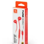 JBL Tune 305C Hi-Res Wired Earbuds with Microphone and USB-C, Flat Tangle-Free Cable, 3-Button Remote, EQ Presets Control and Volume Adjustment, Red - Image 7