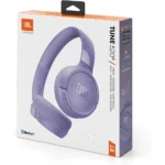 JBL TUNE 520BT Bluetooth Headphones, Enclosed, Up to 57 Hours of Continuous Playback, On-Ear, USB Type-C Charging, Multipoint, JBL App - Purple - Image 5