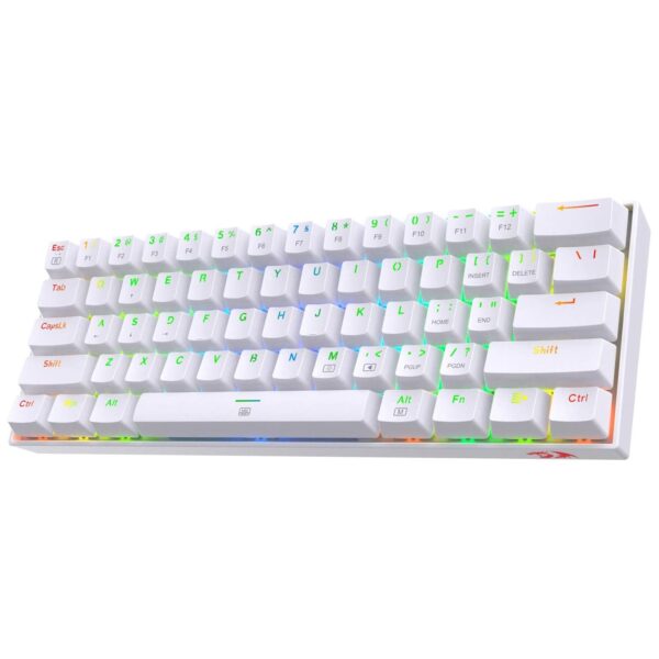 Redragon DRAGONBORN K630 60% RGB Mechanical Gaming Keyboard - White - Red Switches