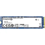 Kingston NV3 4TB M.2 2280 NVMe SSD, SNV3S/4000G, PCIe 4.0 Gen 4x4, Up to 6000 MB/s