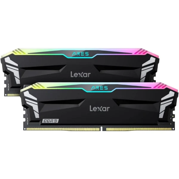 Lexar ARES RGB DDR5 32GB (16GBx2) 6400MHz, CL32, XMP 3.0/EXPO, 288-Pin UDIMM Desktop Memory