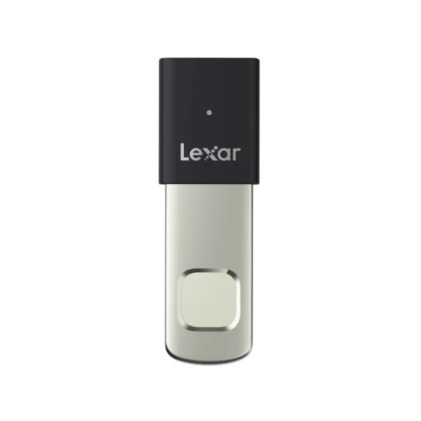 Lexar JumpDrive Fingerprint F35 PRO USB 3.2 Gen 1 Flash Drive, Up to 400/300 MB/s Read/Write, 256-bit AES & Fingerprint Encryption, For Storage Expansion and Backup – 256GB