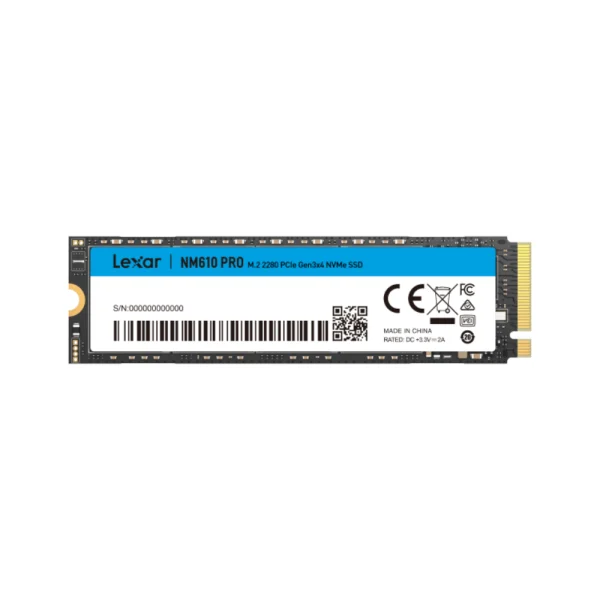 Lexar NM610 PRO M.2 2280 PCIe Gen3x4 NVMe SSD - 500GB