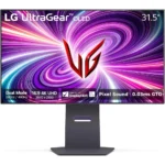 LG ‎32GS95UE-B 32-inch Ultragear UHD 240Hz or FHD 480Hz OLED Dual Mode Gaming Monitor 0.03ms DisplayHDR True Black 400 AMD FreeSync Premium Pro NVIDIA G-Sync HDMI 2.1 DisplayPort Tilt/Height/Swivel Stand - Black