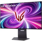 LG ‎32GS95UE-B 32-inch Ultragear UHD 240Hz or FHD 480Hz OLED Dual Mode Gaming Monitor 0.03ms DisplayHDR True Black 400 AMD FreeSync Premium Pro NVIDIA G-Sync HDMI 2.1 DisplayPort Tilt/Height/Swivel Stand - Black - Image 2