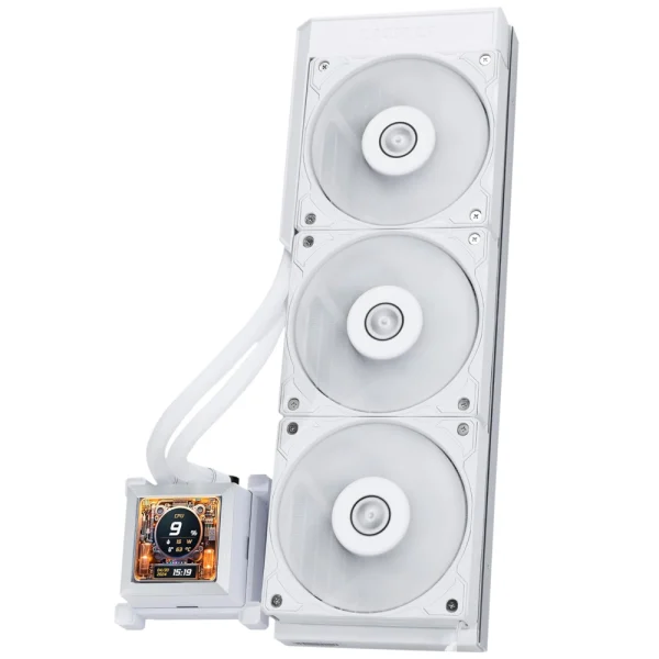 Lian Li Hydroshift 360 AIO HSLCD36SW - Pre-Installed 3x Fans - White