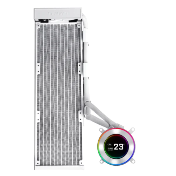 Lian Li Hydroshift II LCD-C 360TL AIO Liquid Cooler - No Fans - White