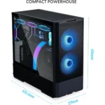 LIAN LI LANCOOL 207 ATX ARGB Gaming Case - Black - Image 3