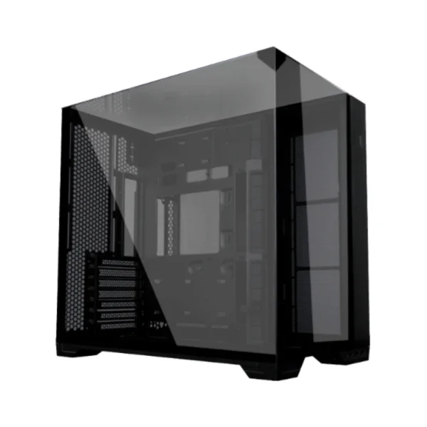 Lian Li O11 Vision Compact Black-Steel-Tempered Glass ATX Mid Tower Computer Case-Back Connect Support