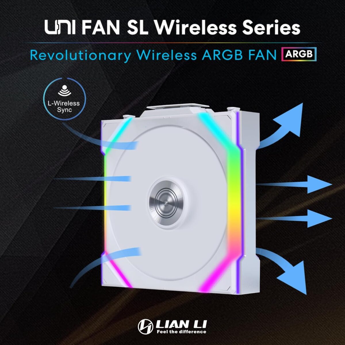 Lian Li UNI Fan SL120 Wireless - Triple Pack - White - Image 3