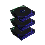 Lian Li UNI Fan TL Wireless LCD Triple Pack - Black