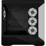 Lian Li Vector V100RX ATX Mid-Tower PC Case, 4x 120mm ARGB PWM Fans Pre-Installed, LED RGB Strip, Display Platform with Tempered Glass, Support 420mm GPUs, 360mm Radiator, Optimized Airflow - Black - Image 2