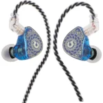 Linsoul TANGZU Wan'er S.G HiFi 10mm Dynamic Driver PET Diaphragm In Ear Earphone with Ergonomic Shape, Detachable 2Pin OFC Braided Cable for Audiophile Musician DJ Stage (Blue, with Mic) - Image 2