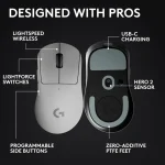 Logitech G Pro X Superlight 2 DEX Wireless Gaming Mouse – White - Image 2
