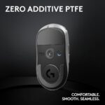 Logitech G PRO X SUPERLIGHT 2 Wireless Gaming Mouse, 4K Polling, Lightweight, LIGHTFORCE Hybrid Switches, HERO 2 Sensor, 32,000 DPI, 5 Programmable Buttons, USB-C Charging, PC & Mac - Black - Image 9