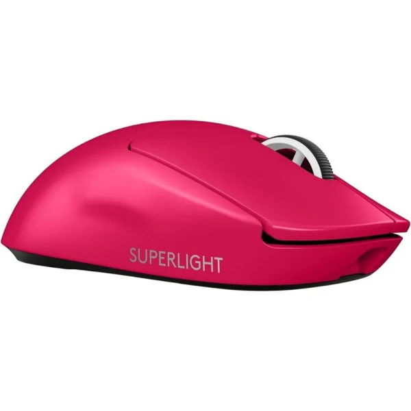 Logitech G PRO X SUPERLIGHT 2 Wireless Gaming Mouse, 4K Polling, Lightweight, LIGHTFORCE Hybrid Switches, HERO 2 Sensor, 32,000 DPI, 5 Programmable Buttons, USB-C Charging, PC & Mac - Magenta