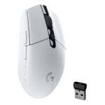 Logitech G305 LIGHTSPEED Wireless Gaming Mouse, Hero 12K Sensor, 12,000 DPI, Lightweight, 6 Programmable Buttons, 250h Battery Life, On-Board Memory, PC/Mac - White