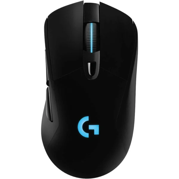 Logitech G703 Lightspeed Wireless Gaming Mouse W/Hero 25K Sensor, PowerPlay Compatible, Lightsync RGB, Lightweight 95G+10G Optional, 100-25, 600 DPI, Rubber Side Grips - Black