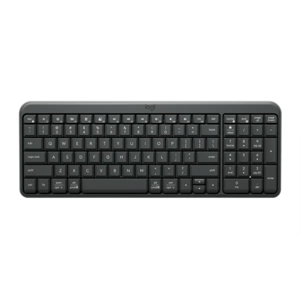 Logitech K250 Compact Wireless Bluetooth Keyboard, QWERTY US Layout - Graphite