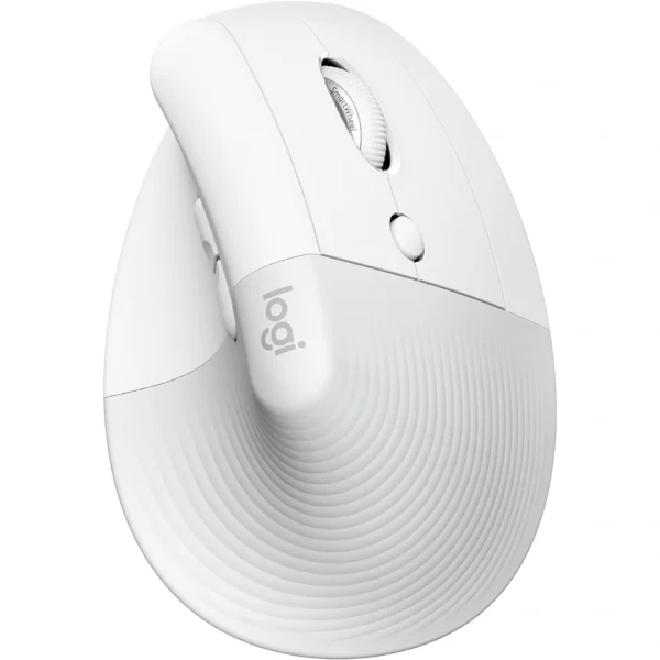 Logitech Lift Vertical Ergonomic Wireless Mouse - White