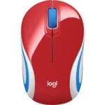 Logitech M187 Wireless Ultra Portable Mouse - Red