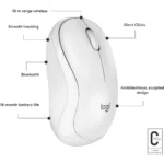 Logitech M240 Silent Wireless Mouse (Off White) - Image 5