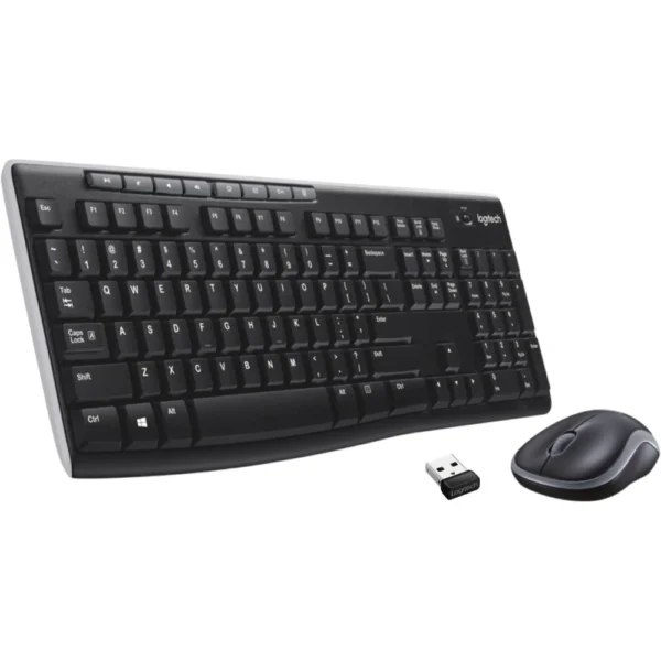 Logitech MK270R Wireless Keyboard and Mouse Combo - Black